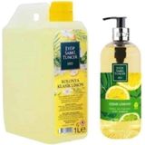 Nacario Eyüp Sabri Tuncer Klasik Limon Kolonyası Yedek Şişe 1 Litre ve Çeşme Limonu Sıvı Sabun 500 ml