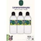 Nacario Eyüp Sabri Tuncer Lavanta Kolonyası 3ADET Silindir Pet Şişe 400 ml ve Rosıe Pamuk