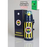 Nacario Fenerbahçe "dekomus Cep Defteri Hediyeli" Lisanslı Sarı Lacivert Çelik Matara 500 ml
