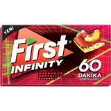 Nacario First Infinity 60 Dk Şeftali Karpuz Aromalı Şekersiz Sakız 27 gr