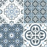 Nacario Floorpops Wallpops FP2951 Leyton Peel & Stick Floor Tiles Yer Karosu, Mavi