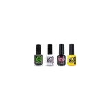 Nacario Fontenay Süper 4'lü Set (Rubber Basecoat,s.shine Topcoat,luxprimer,dehydrator) 15 ml Şeffaf