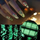 Nacario Fosforlu Karanlıkta Parlayan Tırnak Süsleme Pulları 12'li Set + Taş Tutucu Kalem Nail Art