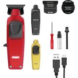 Nacario Gamma+ Boosted Trimmer Profesyonel Erkek Saç Kesme Makinesi | Döner Motorlu Düzeltici 8,000 Rpm | 120 Dakika Kablosuz Çalışma Süresi | 0 Boşluk Ayarlanabilir Bıçak | 3 Kabuk