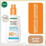 Nacario Garnier Ambre Solaire Sensitive Advanced Güneş Koruyucu Sprey GKF50+ 200 ml