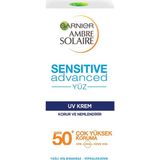 Nacario Garnier Ambre Solaire Sensitive Advanced Koruyucu Yüz Kremi GKF50+ 50ML 1 Paket (1 x 73 G)