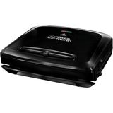 Nacario George Foreman 24340-56 Fitness Mangalı Entertaining, Temas Izgarası, Panini ve Sandviç Izgarası, 34,5 x 21 cm Büyük Izgara Yüzeyi, Siyah