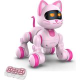 Nacario Giffy / 30 Fonksiyonlu Uzaktan Kumandalı Şarjlı Sesli Işıklı Dokunma Algılama Programlama Robot Köpek El Sensörlü Şarjlı Işıklı Müzikli Dansçı Robot Köpek ve Kedi (Kedi)