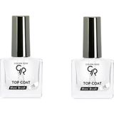 Nacario Golden Rose Quick Dry Top Coat Maxi Brush Çabuk Kuruyan Tırnak Cilası 10ML 2’li