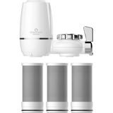 Nacario Greentech Water Aktive Edilmiş Karbon Filtreli Musluk Ucu Arıtıcı / 3 Adet Karbon Filtreli KARTUŞ/GW-D03P2