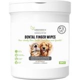 Nacario Greenwich Bitkisel Içerikli Kedi Köpek Diş Mendili 50 Adet | Tartar, Ağız Kokusu Giderici | Diş Beyazlatıcı | Parmak Mendil | Vegan