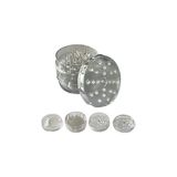 Nacario Grınder Parçalayıcı Plastik Baharat Öğütücü Herb Spice 4 Katmanlı (60MM-SEFFAF)