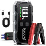 Nacario Groove F11 15800MAH 2000A Tepe Akımı Akü Takviye Cihazı Taşınabilir Jump Starter (Powerbank+Led Lamba+Lcd Ekran) Benzinli ve Dizel Araçlar Için
