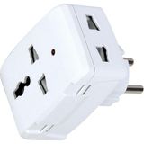 Nacario Güncelçarşı Universal Priz Çevirici Dönüştürücü, Işıklı Çok Amaçlı Golyat Fiş, Ab (Europlug), Abd (Nema), Ingiltere, Avustralya-Çin, 110-250V Ac Geniş Voltaj Aralığı ve 13A-250W Yük Kapasitesi