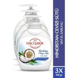 Nacario Hacı Şakir Hindistan Cevizi Sütü Nemlendirici Bakım Sıvı El Sabunu 300 ml x 3 Adet