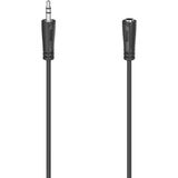 Nacario Hama Uzatma Kablosu 00205120 Ses Jakı [1 x Ingilizce Fiş - 1 x Jak 3,5 Mm] 3 M Siyah