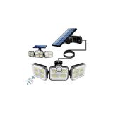 Nacario Hangast Solar Güneş Enerjili 122 Ledli Hareket Sensörlü Bahçe Aydınlatma Sokak Lambası Solar