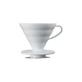 Nacario Hario V60 02 Dripper, Kahve Damlatıcı, Beyaz Plastik