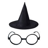 Nacario Harry Potter Şapkası Ve Gözlüğü Siyah Renk
