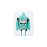 Nacario Hatsune Miku Peluş Sırt Çantası, Yumuşak Dokulu, Turkuaz, 38X30 Cm, Anime Temalı