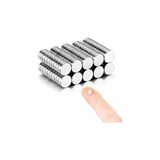 Nacario Hdg 100 Adet Çap 6mm x Kalınlık 1mm Yuvarlak Süper Güçlü Neodyum Mıknatıs