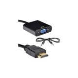 Nacario HDMI To VGA Ses Destekli Dönüştürücü Kablo Çevirici Adaptör 4488