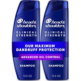 Nacario Head & Shoulders Klinik Güçte Kepek Şampuanı Ikili Paket, Ferahlatıcı Narenciye Özlü Gelişmiş Yağ Kontrolü, Her Biri 13,5 Oz.