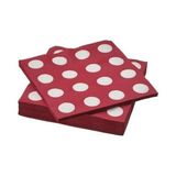 Nacario Ikea Slöjstjärt Desenli Peçete, Kırmızı-Beyaz, 33X33 Cm, 30 Adet