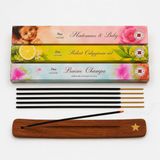 Nacario Ithal 60 Adet 3X20 Uzun Süre Kalıcı Yoga-Plates-Meditasyon Aroma Terapi Kömürsüz-Kimyasalsız Doğal Çubuk Tüstü Seti Ahşap Tütsülük Hediyeli Karışık Aroma Box (3)