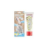 Nacario Jack N' Jıll Jack N Jill Bebek/çocuk Diş Fırçalama Seti (Silikon 2'li Parmak Fırça + Çilek Aromalı Diş Macunu 50G)