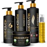 Nacario Kabaran Kuru Mat Sert Saçlar Için Keratin Bakım Seti (5'li)