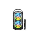 Nacario Kablosuz Mikrofonlu Bluetooth Hoparlör, W-Kıng 80W Taşınabilir Yüksek Sesli Parti Bluetooth Bluetooth Box Müzik Kutusu -2 Tam Aralıklı Sürücüler/derin Bas, 105DB Ses, Karaoke Makinesi/ıpx5/u-Disk/tf