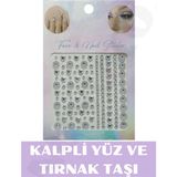 Nacario Kalpli Tırnak Süsleme ve Makyaj Taşı - Yüz ve Vücut Süsleme Sticker Kristal ve Kalpli Taşlar