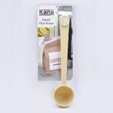 Nacario Kanji Klipsli Çay Kahve Ölçü Kaşığı - Krem