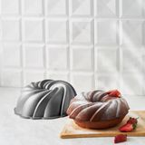 Nacario Karaca Cake Pro Pare Antrasit Döküm Kek Kalıbı