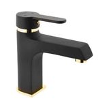 Nacario Kare KST-30009 Stil Mix Lavabo Bataryası Mat Siyah