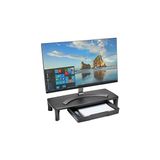 Nacario Kensington Smartfit Monitör Standı, Çekmeceli, 55 x 7 x 24 Cm, Siyah