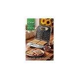 Nacario Kiwi KSM-2405W Waffle Makinesi | Yapışmaz Plaka & Otomatik Kapanma & Dikey Saklama Beyaz