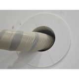 Nacario Klima Borusu Delik Kapatma Dekoratif Kapak, 11 cm Çap, Bej ve Beyaz, Plastik, Isı Yalıtımı