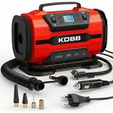 Nacario Kobb KB301 Dijital Lastik Şişirme Pompası, 12V/220V, 150 Psı, 35L/DK Hava Akışı, LED Ekran, Siyah, 1.6kg