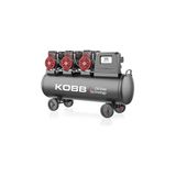 Nacario Kobb KBK100S 6.0hp 100LT 8bar Üç Motorlu Yağsız Sessiz Taşınabilir Hava Kompresörü