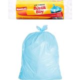 Nacario Koroplast Büyük Boy Çöp Poşeti 10'lu 65X80 Cm, Sızdırmaz ve Yırtılmaz, Ekonomik Büyük Boy Çöp Torbası, Geri Dönüştürülebilir Atık Torbası, Doğa Dostu, Sürdürülebilir, Güçlü ve Dayanıklı Çöp Poşeti