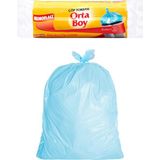 Nacario Koroplast Orta Boy Çöp Torbası 15'li 55X60 Cm, Sızdırmaz & Dayanıklı, Çift Katlı, Geri Dönüştürülebilir Orta Boy Çöp Poşeti, Mutfak, Ofis, Ilk Yardım Çantası, Okul, Kantin, Market, Bahçe, Balkon