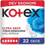 Nacario Kotex Ultra Dev Eko Gece 22 Li
