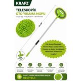 Nacario Krafz® Premium Araç Yıkama Fırçası – Uzun Saplı Mikrofiber Oto Temizlik Mopu, Çiziksiz Araç Yıkama Seti, Otomobil, Kamyonet, Suv, Karavan ve Tekne Için Boyaya Zarar Vermeyen Temizlik Aparatı
