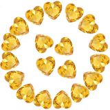 Nacario Kristal Yapay Elmas 50 Adet Ab Kristalleri Işaretli Kalp Cam Yapay Elmas Kendin Yap El Sanatları Takı Yapımı Için, 12 Mm, Altın