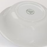 Nacario Kütahya Porselen Salata Kasesi Çok Amaçlı Sunum Tabağı 23 cm Porselen Kase Beyaz