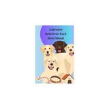 Nacario Labrador Retriever Pack Sketchbook, Lab Fan Sketchbook, Lab Sketchbook 6" x 9" 100 Pages, Art Pad, Dog Fan Sketchbook
