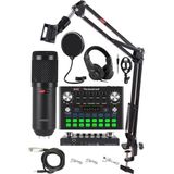 Nacario Lastvoice BM800 Live Plus Head Set Efektli Ses Kartı Mikrofon Kulaklık Stand Kayıt Canlı Yayın (Pc ve Telefon)