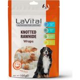 Nacario Lavital Knotted Rawhide With Duck Ördek Eti Sarılı Köpek Ödül Kemiği 100G Yetişkin Köpekler Için